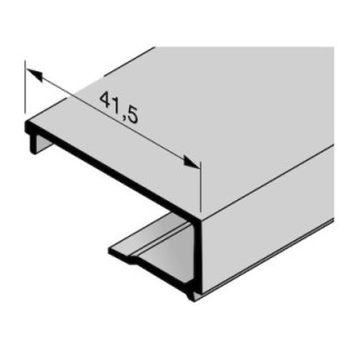 Parclose en aluminium pour portillon indépendant GA 008, E6 / C35 Hormann Référence 3094044