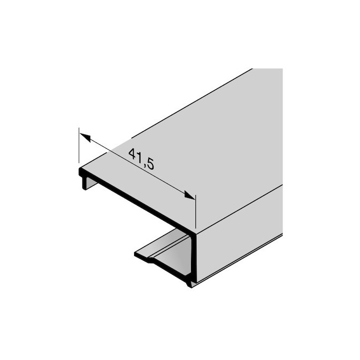 Parclose en aluminium pour portillon indépendant GA 011, E6 / C0 Hormann Référence 3095014