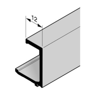 Parclose en aluminium pour portillon indépendant GA 012, E6 / C0 Hormann Référence 3097000