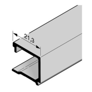 Parclose en aluminium pour portillon indépendant GA 014, E6 / C35 Hormann Référence 3097079
