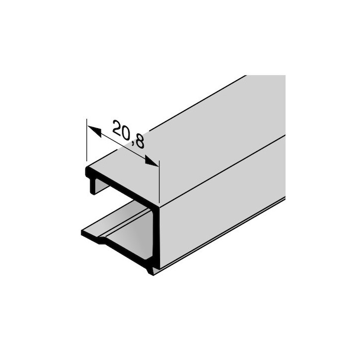 Parclose en aluminium pour portillon indépendant GA 004, E6 / C35 Hormann Référence 3094038