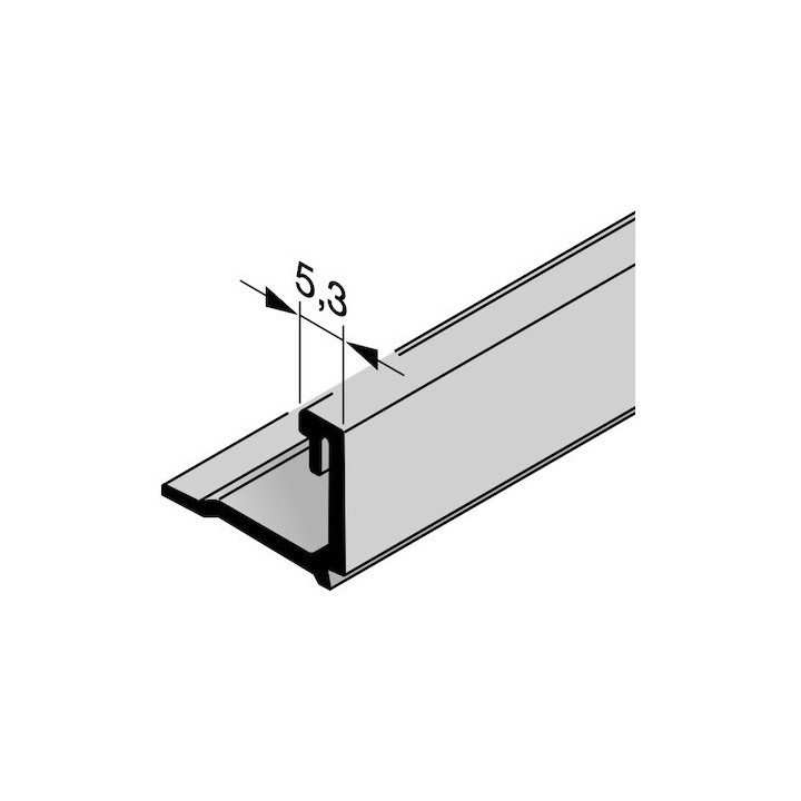 Parclose en aluminium pour portillon indépendant GA 005, E6 / C0 Hormann Référence 3094039