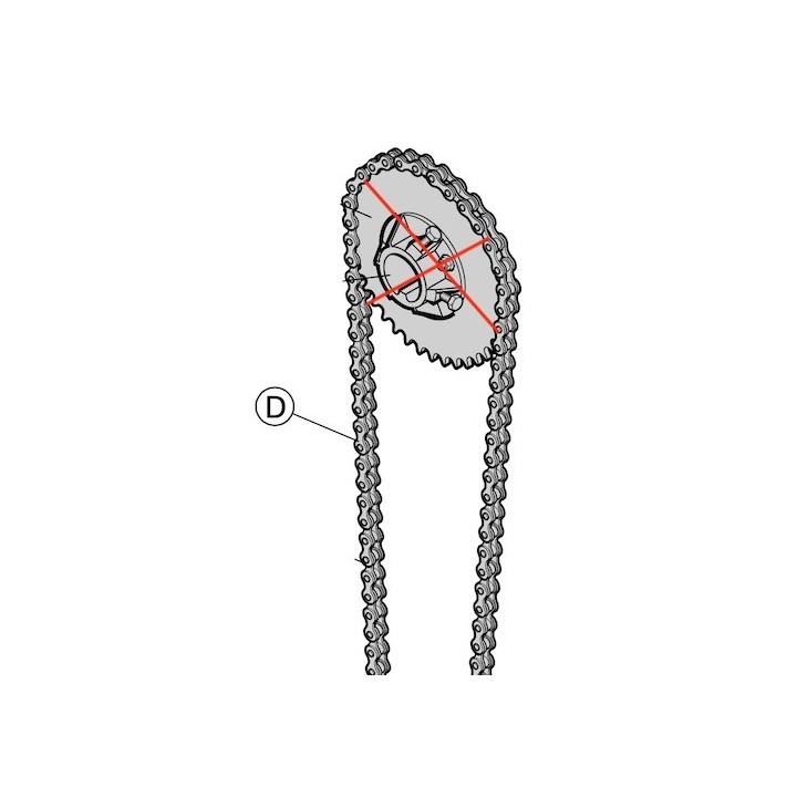 Chaine de treuil lg 1080mm Hormann Référence 3099008