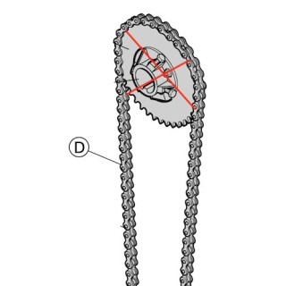 Chaine de treuil lg 1638mm Hormann Référence 3099017