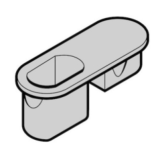 Douille de sol avec capot de protection pour portillon indépendant à 2 vantaux Hormann Référence 1751010