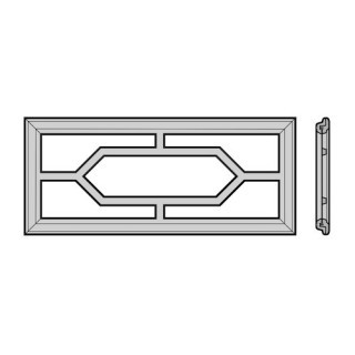 Cadre de vitrage à cassettes 650mm, motif n°1 Hormann Référence 3044944