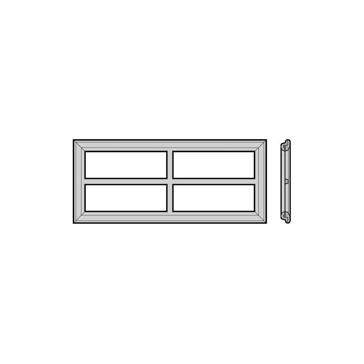 Cadre de fenêtre à cassettes 650mm, motif n°2 Hormann Référence 3044947
