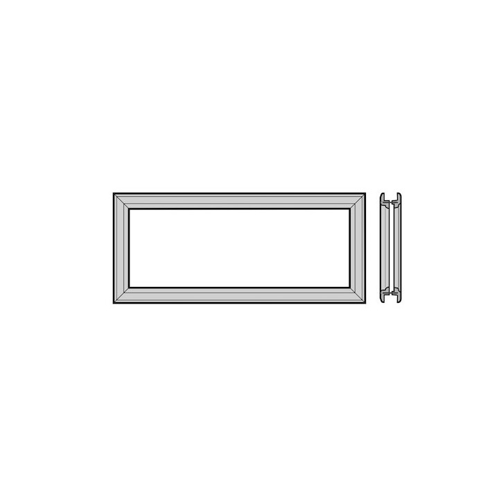 Cadre de vitrage à cassettes 650mm Hormann Référence 3044934