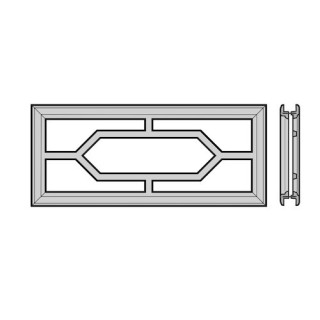 Cadre de fenêtre à cassettes 650mm, motif n°1 Hormann Référence 3044937
