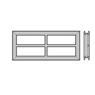 Cadre de fenêtre à cassettes 650mm, motif n°2 Hormann Référence 3044940