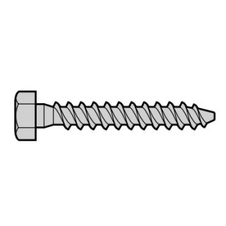 Lot de 10 vis à bois à six pans 8 x 60 Hormann Référence 3047355