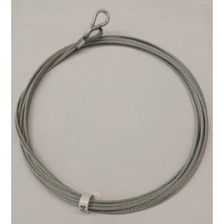 Câbles de traction diam 3mm avec cosse 3500mm, ferrure N Hormann Référence 3064384
