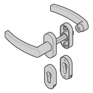 Béquillage H64, RAL 9005 Hormann Référence 2605062