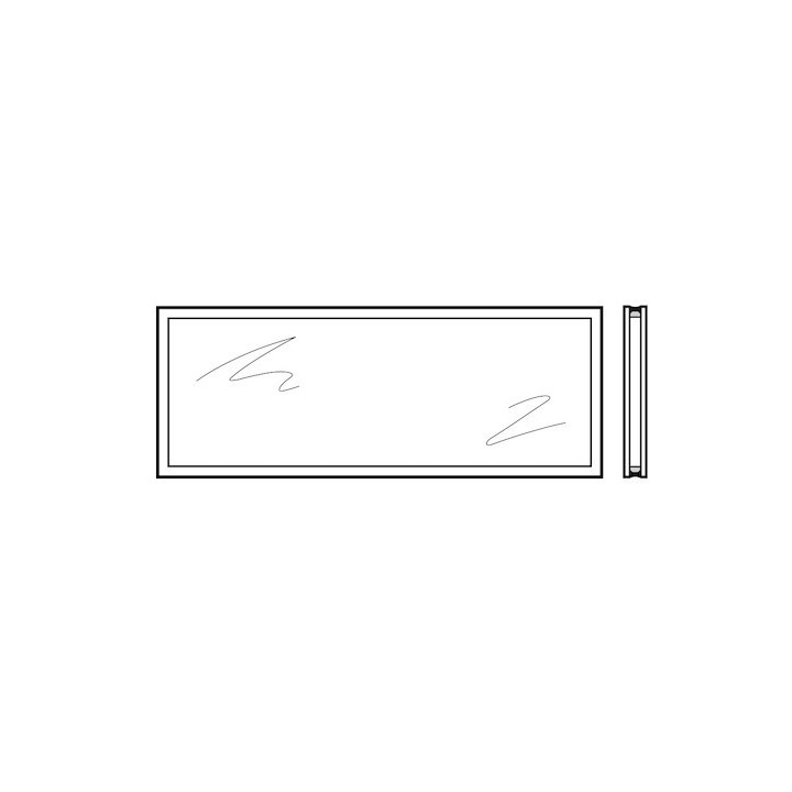 Vitre double synthétique teintée 26mm, M2 blanc Hormann Référence 4014663