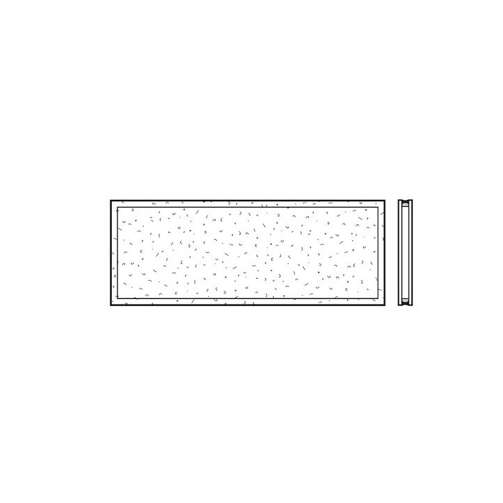 Vitre double synthétique structure cristalline 26mm, U2 Hormann Référence 4014199