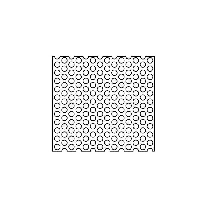 Tôle perforée acier inoxydable LB Hormann Référence 4014664