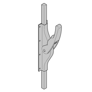 Tige de verrouillage de porte avec cylindre 16mm galvanisée Hormann Référence 4016158