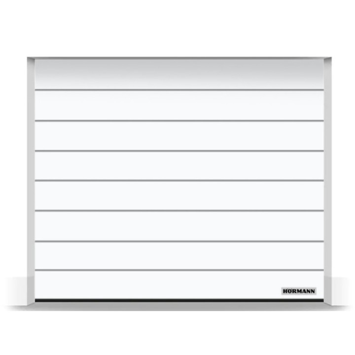 Doormatic Rainures M Woodgrain RAL 9016 blanc 2375 X 2125