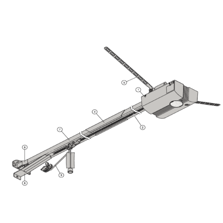 Courroie crantée moteur AGS Hormann Référence 436489