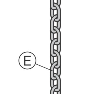 Chaine à maillons en acier A5 DIN 766 Hormann Référence 3045668