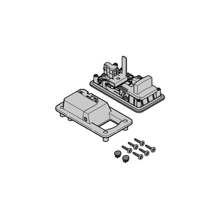 Poignée de porte HST - FS Synthétique Ral 9006 Hormann Référence 4005578