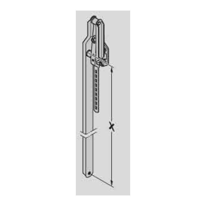 Bras droite Hauteur 1920 Hormann Porte N80 Référence 1049701