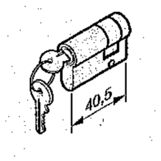 Demi cylindre profilé 30,5 +10mm Hormann Référence 3045165