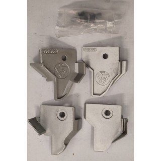 Set embout anti pincement à partir de 07/2014 RAL 9006 (non laqué) Hormann Référence 3091726