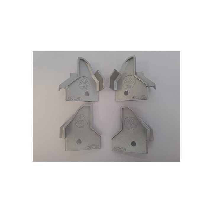 Set embout anti pincement à partir de 07/2014 RAL 9006 (non laqué) Hormann Référence 3091726