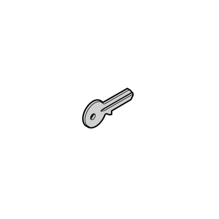 Ebauche de clé pour demi-cylindre profilé, 30.5 + 10 mm Hormann Référence 3087067