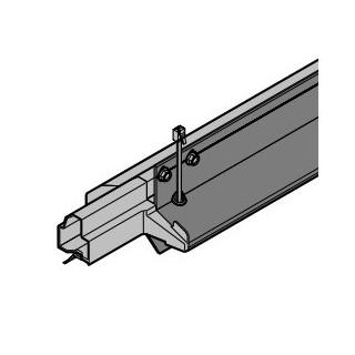 Profilé de seuil avec joint de sol et embout Hormann Référence 3090374