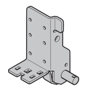 Plaque de base renforcée acier inoxydable droite Hormann Référence 3063656