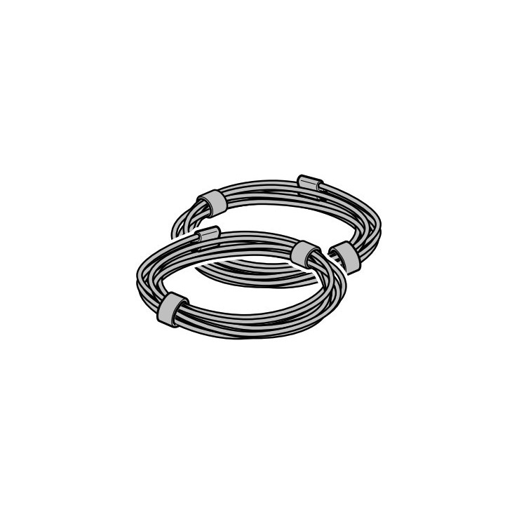 Paire de câble de 2mm Lg 1900mm Rollmatic Hormann Référence 8991294