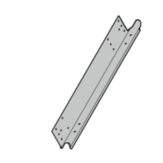 Cornière d'extrémité 750 droite ER40 section de porte Hormann Référence 3083033