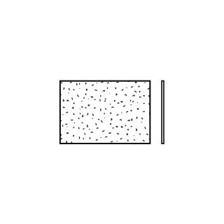 Vitre simple synthétique type S 395mm cristallin Hormann Référence 3060501