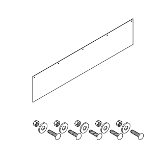 Bache frontale pour niveleur de quai Hormann HTL2 largeur 2100 mm hauteur 510 mm  Référence 311494