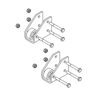 Galets de guidage pour support de lèvre pour niveleur de quai Hormann HTL2 Référence 309577
