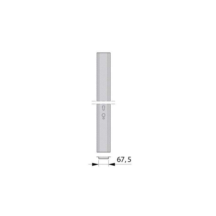 Profil central porte à cassettes HORMANN Référence 1732515